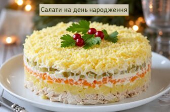 Салати на день народження: прості й смачні рецепти для святкового столу