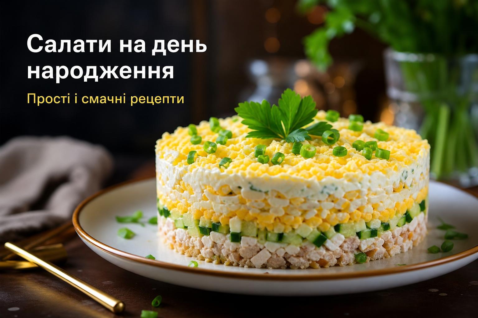 Салати на день народження — Прості і смачні рецепти. Декілька слів про баланс меню Салати на день народження — Прості і смачні рецепти. Декілька слів про баланс меню