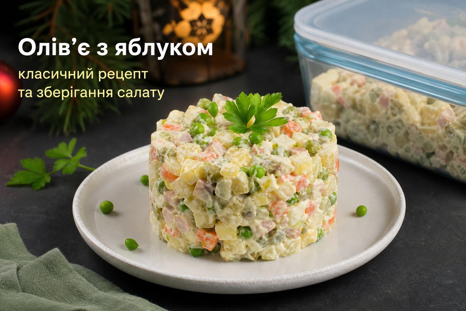 Олів'є з яблуком – класичний покроковий рецепт з фото. Як зберігати готовий салат Олів'є з яблуком – класичний покроковий рецепт з фото. Як зберігати готовий салат