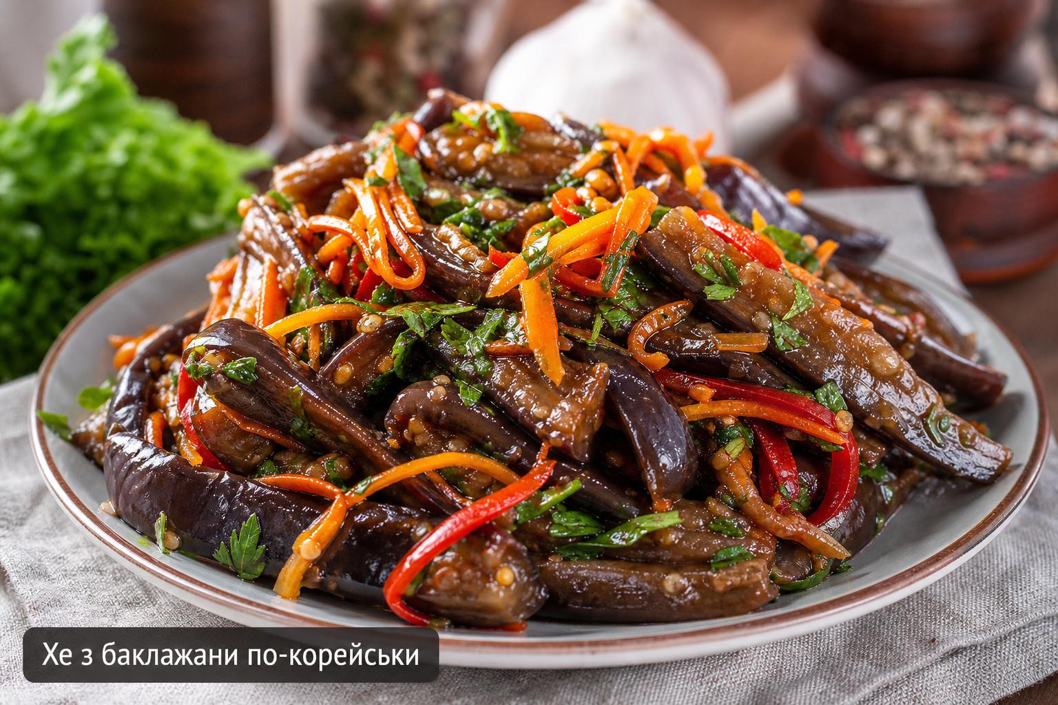 Хе з баклажани по-корейськи — найсмачніший рецепт. Варіації рецепта Хе з баклажани по-корейськи — найсмачніший рецепт. Варіації рецепта