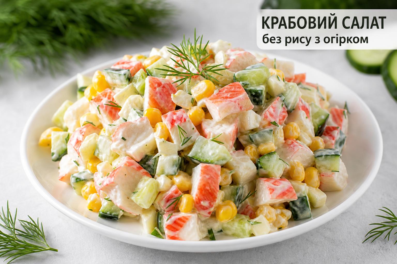 Крабовий салат без рису з огірком – дуже смачний рецепт з кукурудзою і майонезом. Скільки зберігається і як правильно подавати Крабовий салат без рису з огірком – дуже смачний рецепт з кукурудзою і майонезом. Скільки зберігається і як правильно подавати