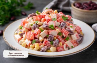 Салат з квасолею і крабовими паличками: простий рецепт з болгарським перцем, який захочеться готувати щотижня