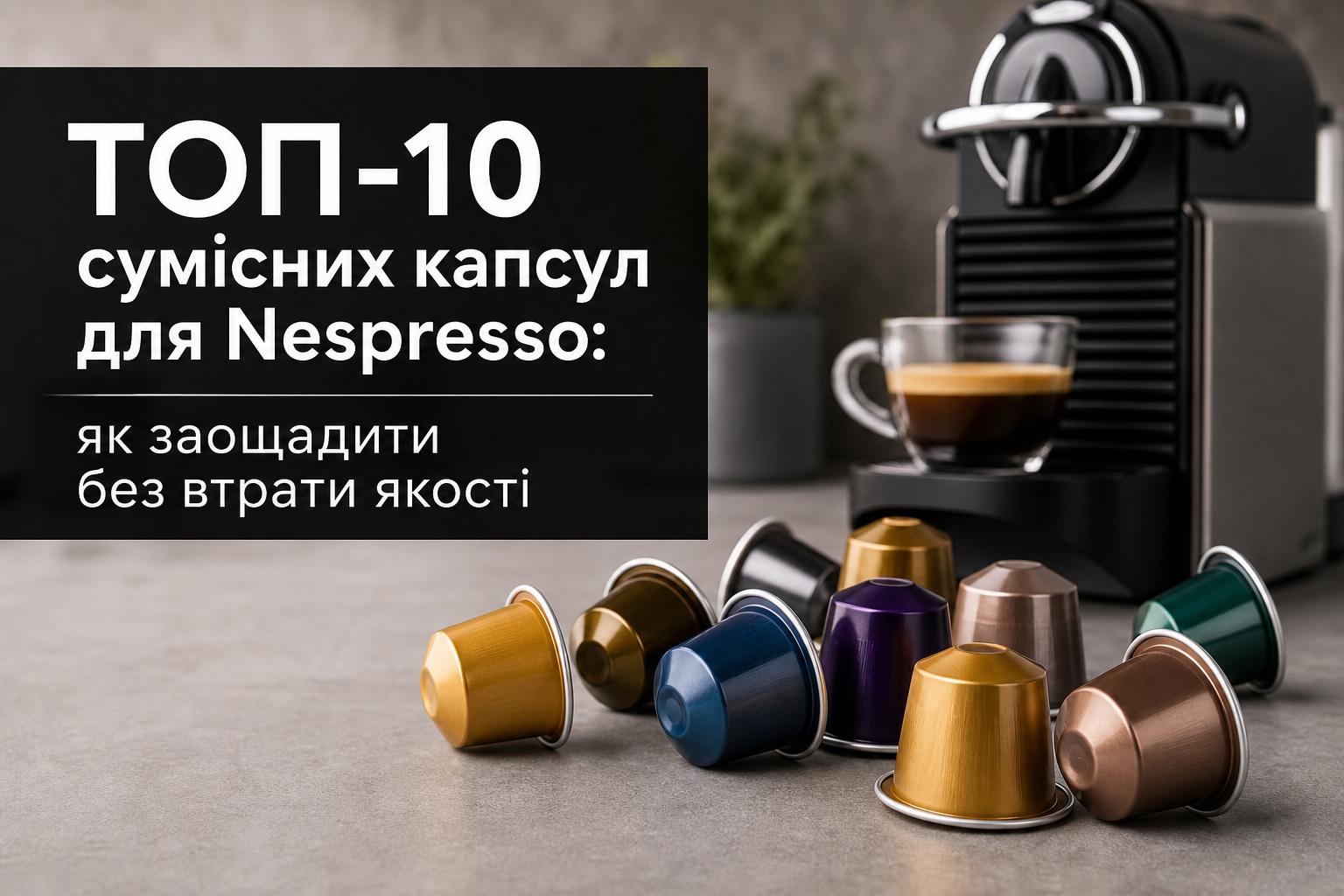 Топ-10 сумісних капсул для Nespresso: як заощадити без втрати якості Топ-10 сумісних капсул для Nespresso: як заощадити без втрати якості