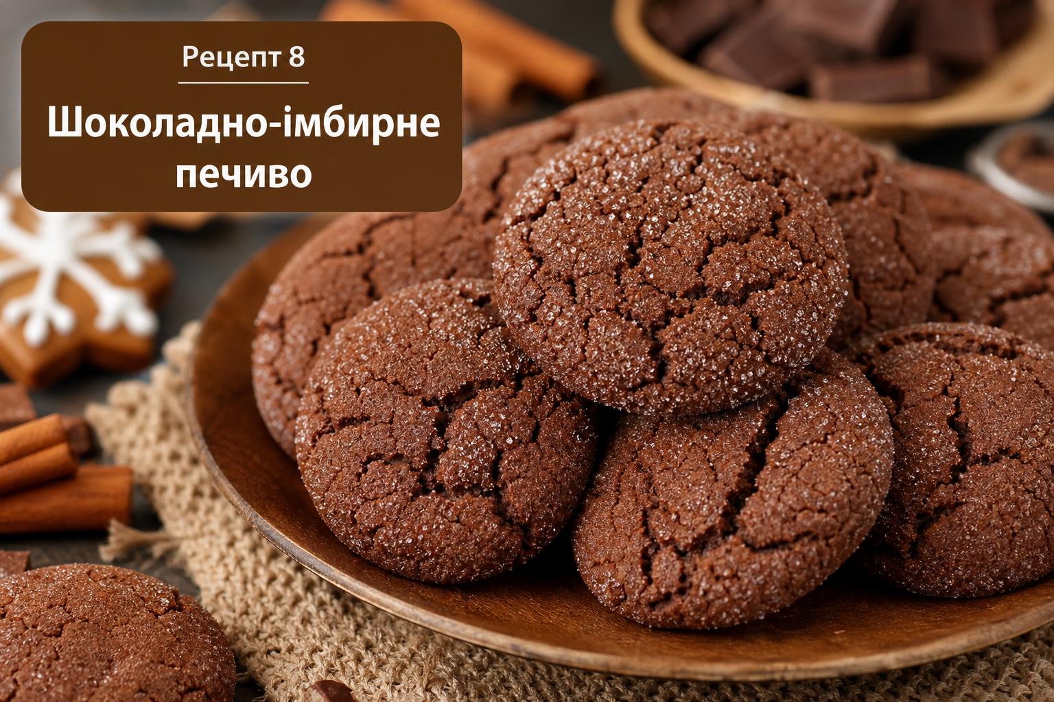 Імбирне печиво — 9 простих і смачних рецептів з корицею. Рецепт 8. Шоколадно-імбирне печиво Імбирне печиво — 9 простих і смачних рецептів з корицею. Рецепт 8. Шоколадно-імбирне печиво