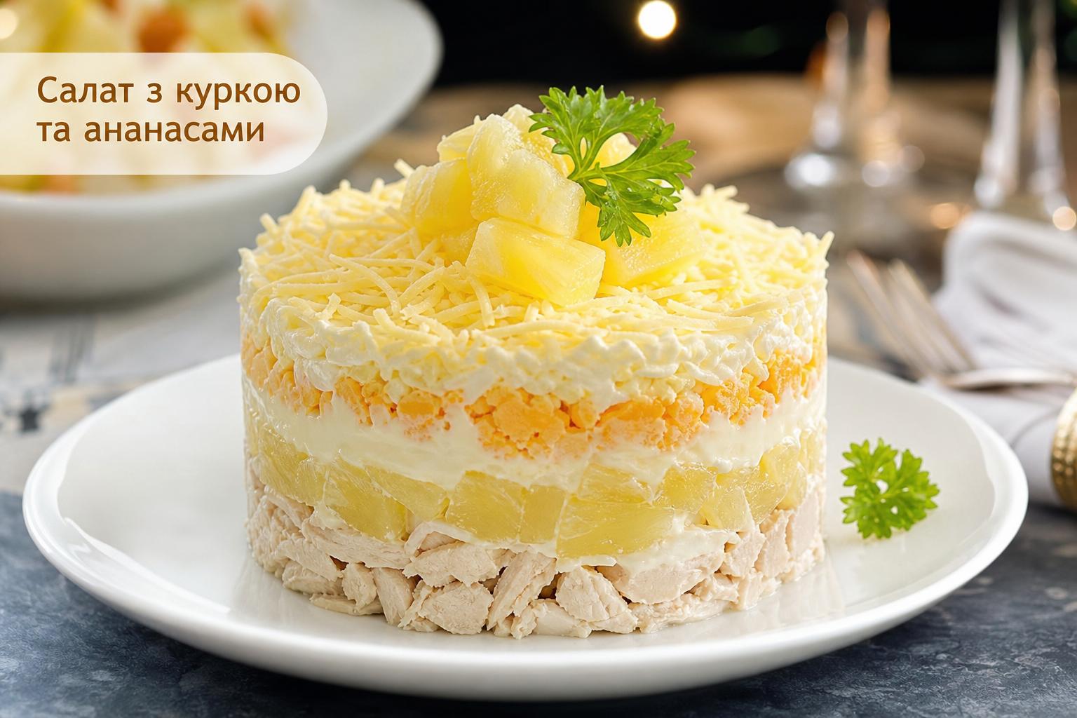 Салати з куркою і ананасами — 5 рецептів смачних і простих салатів для святкового столу. Як зробити будь-який із цих салатів ще смачнішим Салати з куркою і ананасами — 5 рецептів смачних і простих салатів для святкового столу. Як зробити будь-який із цих салатів ще смачнішим