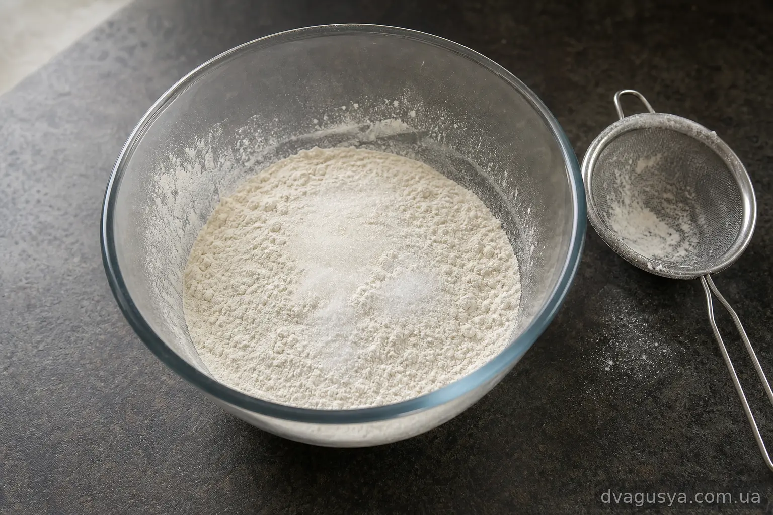 Борошно з сіллю і цукром