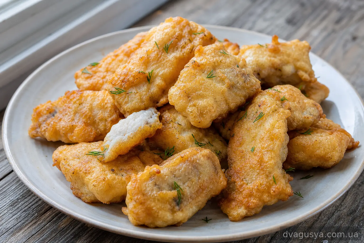 Кляр для риби з яйцем і борошном